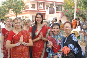 サリーを着た美人さんと