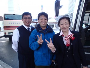 バスのドライバーさんとバスガイドさん　二人共とてもいい人でした。